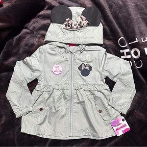 Mint Green Minnie Mouse Hooded Jacket